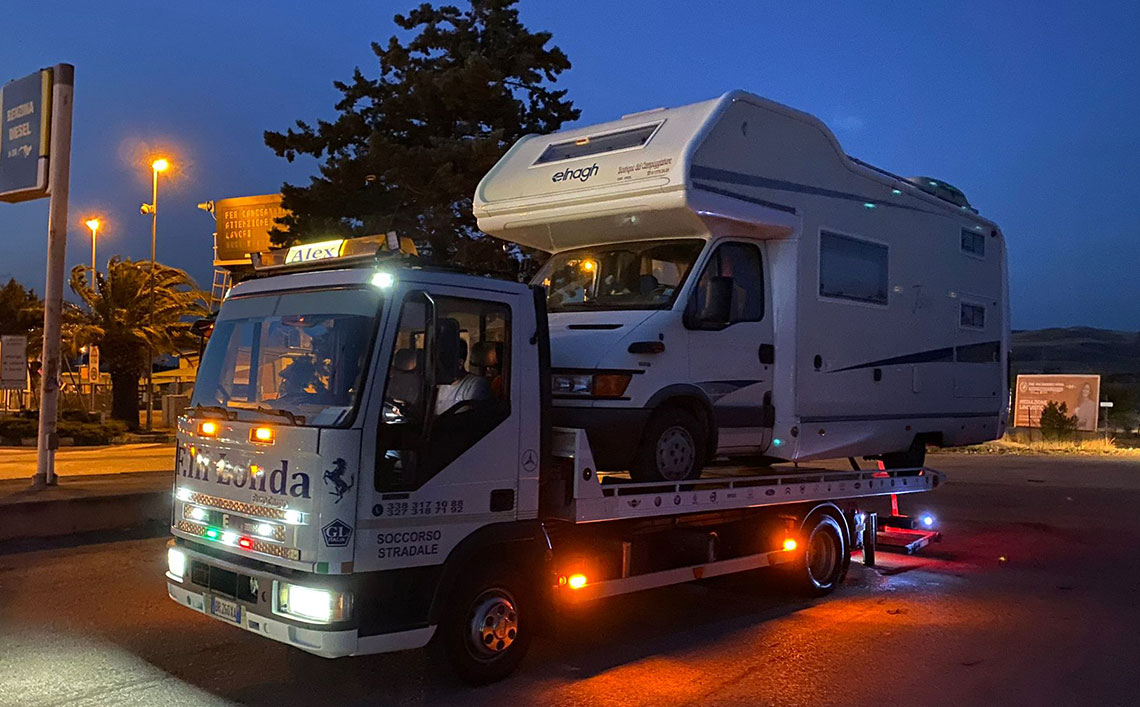 Soccorso Stradale Camper in avaria