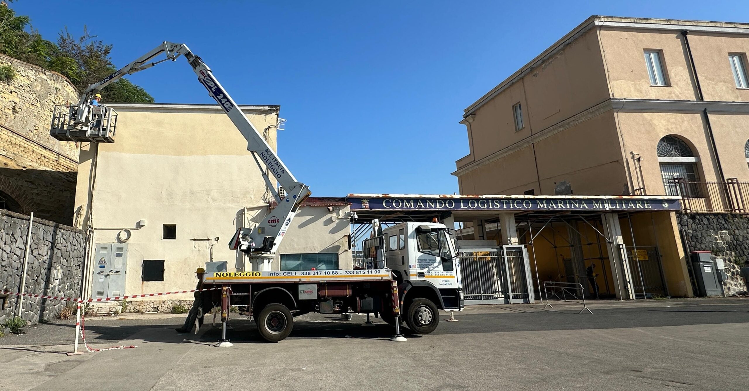 Spicconatura e messa in sicurezza Comando Logistico Marina Militare Napoli – Nisida