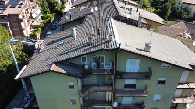 Sbarco in quota con la nostra piattaforma aerea presso Montella Avellino